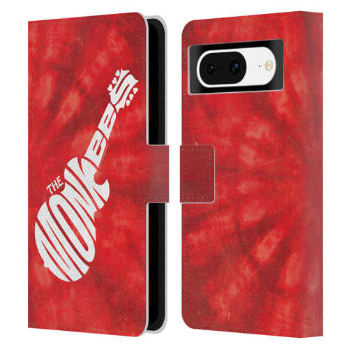 The Monkees Graphics Logo In Red Leather Book Wallet Case Cover For Google Pixel 8