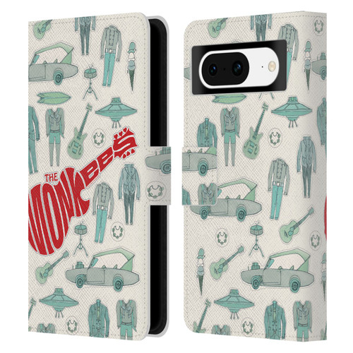 The Monkees Graphics Pattern Leather Book Wallet Case Cover For Google Pixel 8