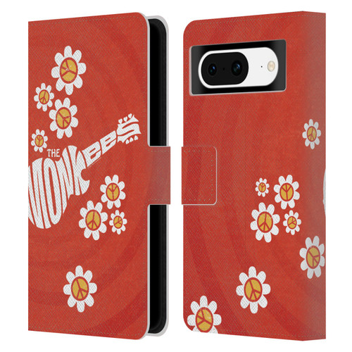 The Monkees Graphics Pattern In Red Leather Book Wallet Case Cover For Google Pixel 8