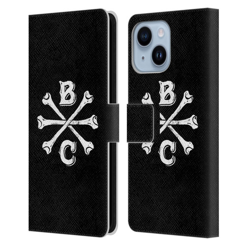 Biffy Clyro Graphics Bones Logo Leather Book Wallet Case Cover For Apple iPhone 14 Plus