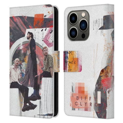 Biffy Clyro Graphics Band Art Leather Book Wallet Case Cover For Apple iPhone 14 Pro