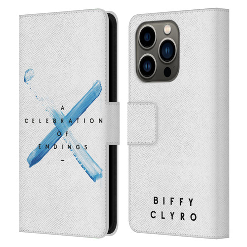 Biffy Clyro Graphics A Celebration Of Endings Leather Book Wallet Case Cover For Apple iPhone 14 Pro