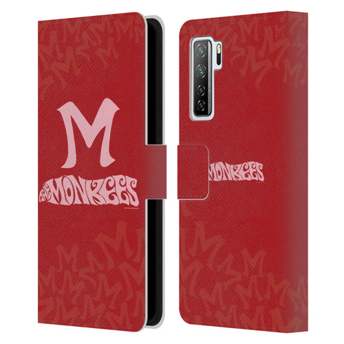 The Monkees Graphics Logotype Leather Book Wallet Case Cover For Huawei Nova 7 SE/P40 Lite 5G