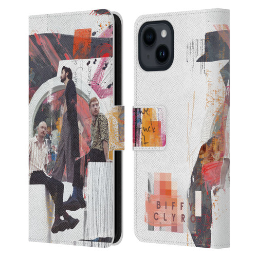 Biffy Clyro Graphics Band Art Leather Book Wallet Case Cover For Apple iPhone 15