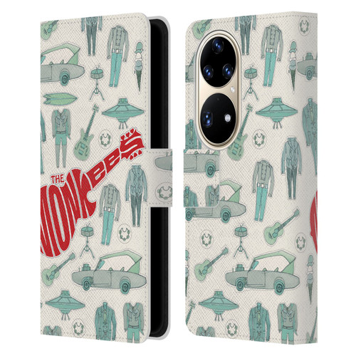 The Monkees Graphics Pattern Leather Book Wallet Case Cover For Huawei P50 Pro