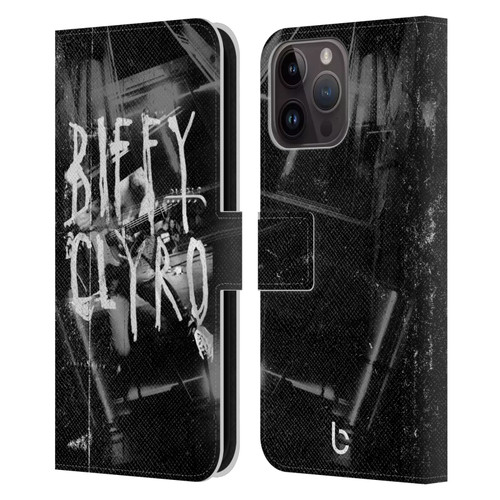 Biffy Clyro Graphics Black White Leather Book Wallet Case Cover For Apple iPhone 15 Pro Max