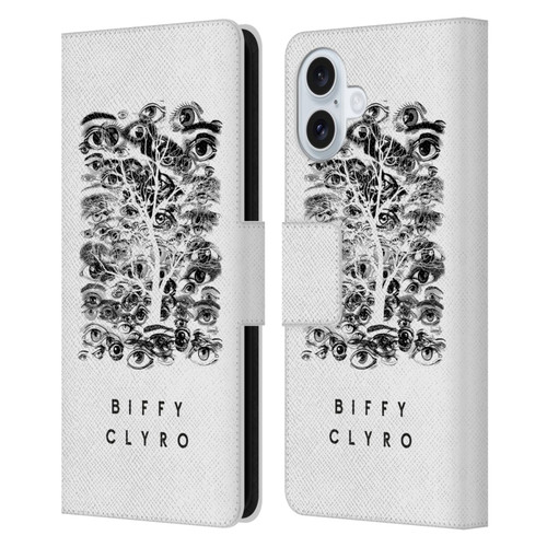Biffy Clyro Graphics Eyes Leather Book Wallet Case Cover For Apple iPhone 16 Plus