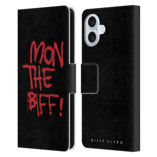 Biffy Clyro Graphics Mon The Biff Leather Book Wallet Case Cover For Apple iPhone 16 Plus