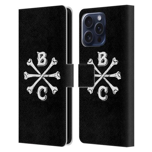 Biffy Clyro Graphics Bones Logo Leather Book Wallet Case Cover For Apple iPhone 16 Pro Max
