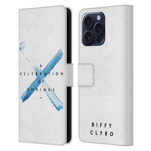 Biffy Clyro Graphics A Celebration Of Endings Leather Book Wallet Case Cover For Apple iPhone 16 Pro Max