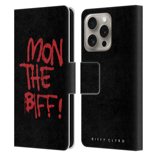 Biffy Clyro Graphics Mon The Biff Leather Book Wallet Case Cover For Apple iPhone 16 Pro