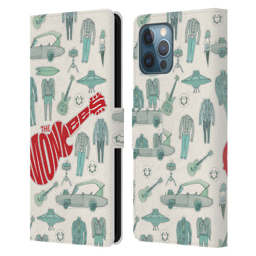 The Monkees Graphics Pattern Leather Book Wallet Case Cover For Apple iPhone 12 Pro Max