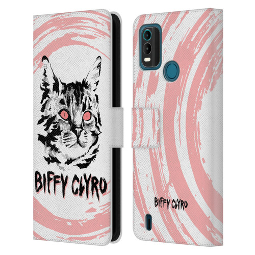 Biffy Clyro Graphics Cat Leather Book Wallet Case Cover For Nokia G11 Plus