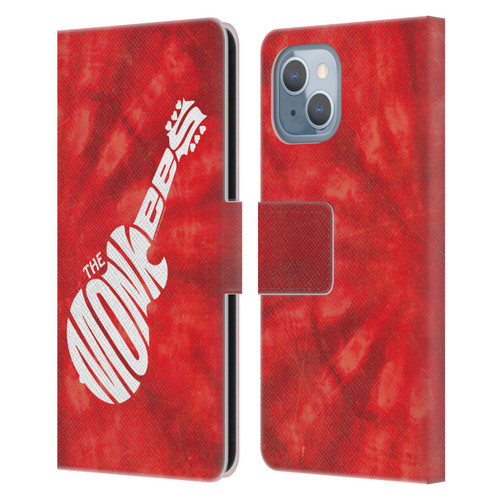 The Monkees Graphics Logo In Red Leather Book Wallet Case Cover For Apple iPhone 14