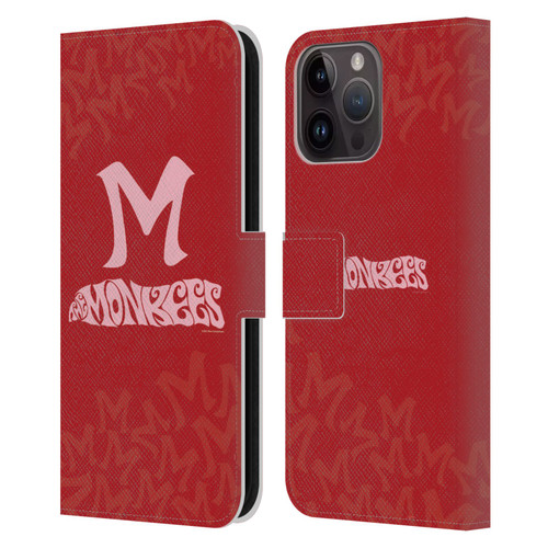 The Monkees Graphics Logotype Leather Book Wallet Case Cover For Apple iPhone 15 Pro Max