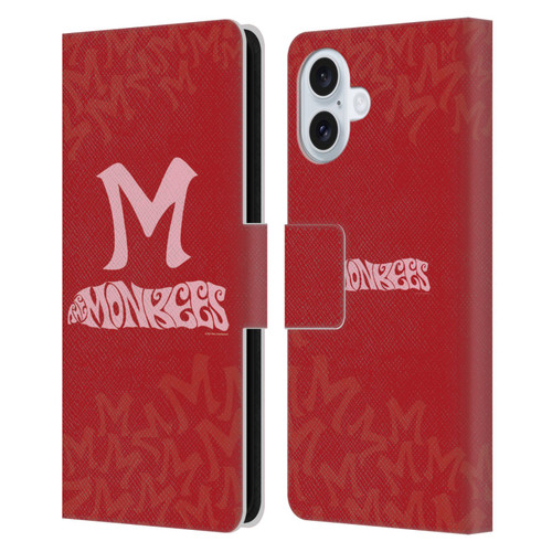 The Monkees Graphics Logotype Leather Book Wallet Case Cover For Apple iPhone 16 Plus