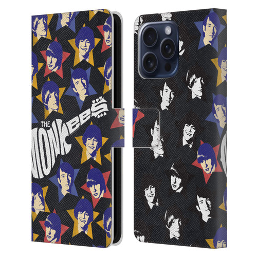 The Monkees Graphics Band Members Leather Book Wallet Case Cover For Apple iPhone 16 Pro Max