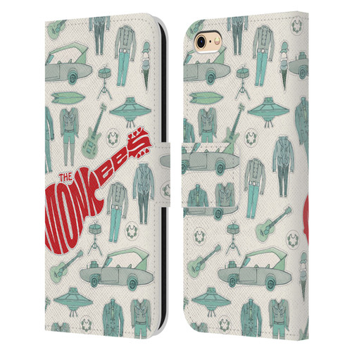 The Monkees Graphics Pattern Leather Book Wallet Case Cover For Apple iPhone 6 / iPhone 6s