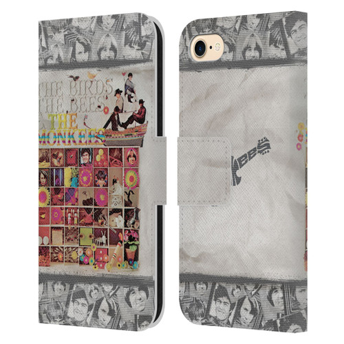 The Monkees Graphics The Birds And The Bees Leather Book Wallet Case Cover For Apple iPhone 7 / 8 / SE 2020 & 2022