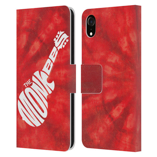 The Monkees Graphics Logo In Red Leather Book Wallet Case Cover For Apple iPhone XR