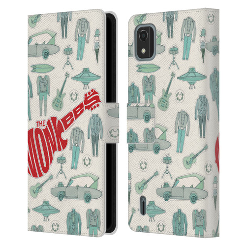 The Monkees Graphics Pattern Leather Book Wallet Case Cover For Nokia C2 2nd Edition