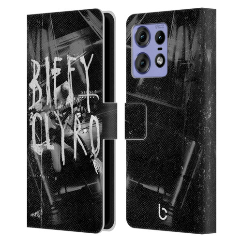 Biffy Clyro Graphics Black White Leather Book Wallet Case Cover For Motorola Edge 50 Pro