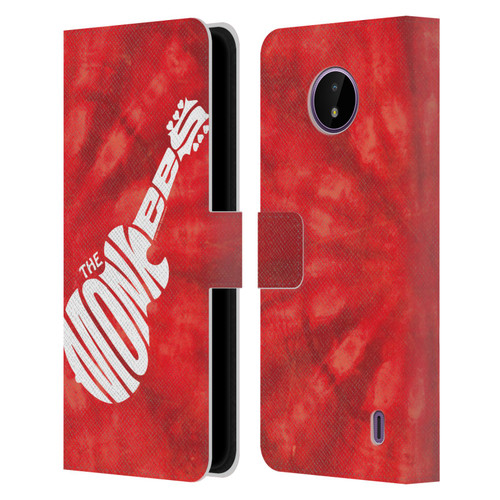 The Monkees Graphics Logo In Red Leather Book Wallet Case Cover For Nokia C10 / C20