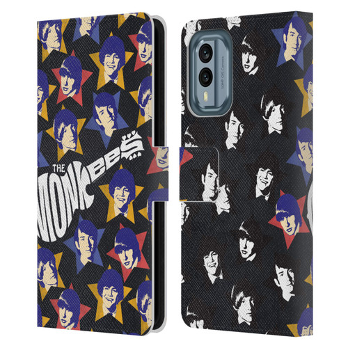 The Monkees Graphics Band Members Leather Book Wallet Case Cover For Nokia X30
