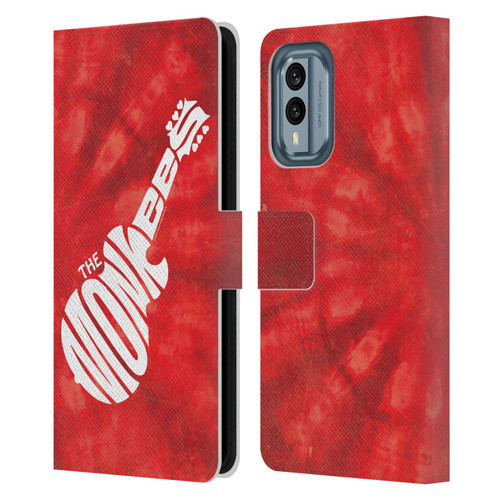 The Monkees Graphics Logo In Red Leather Book Wallet Case Cover For Nokia X30