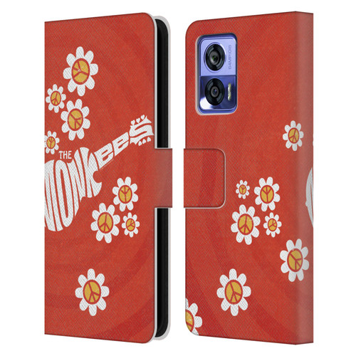 The Monkees Graphics Pattern In Red Leather Book Wallet Case Cover For Motorola Edge 30 Neo 5G