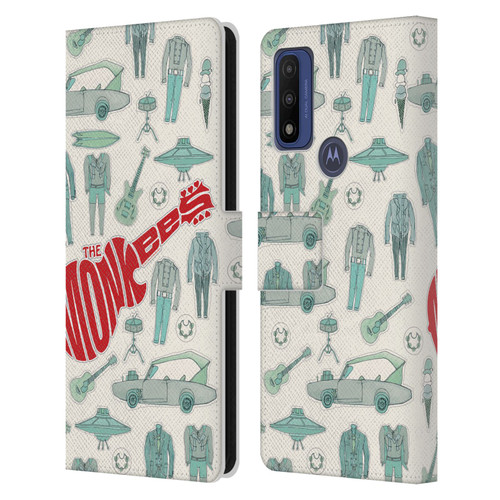 The Monkees Graphics Pattern Leather Book Wallet Case Cover For Motorola G Pure
