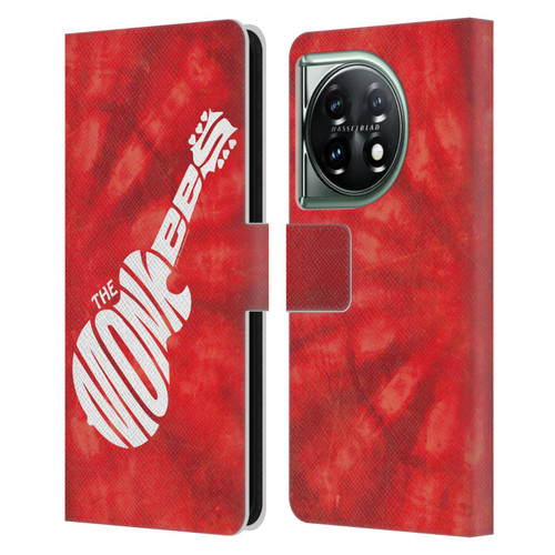 The Monkees Graphics Logo In Red Leather Book Wallet Case Cover For OnePlus 11 5G