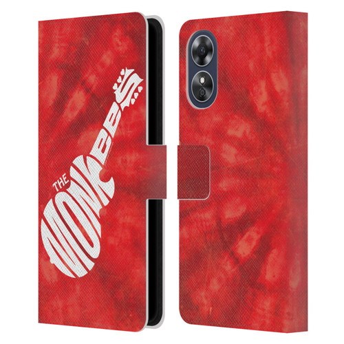 The Monkees Graphics Logo In Red Leather Book Wallet Case Cover For OPPO A17
