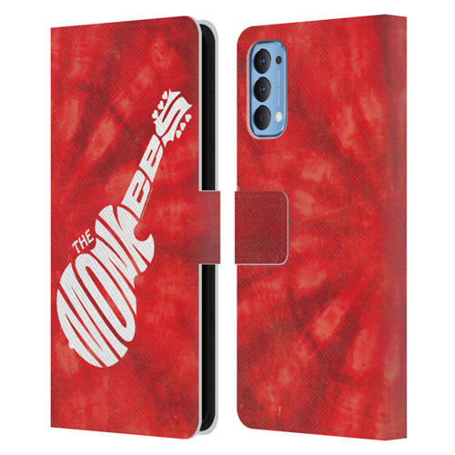 The Monkees Graphics Logo In Red Leather Book Wallet Case Cover For OPPO Reno 4 5G