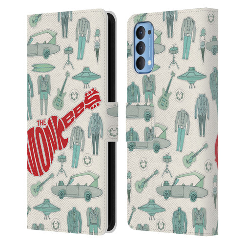 The Monkees Graphics Pattern Leather Book Wallet Case Cover For OPPO Reno 4 5G