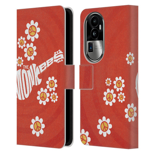 The Monkees Graphics Pattern In Red Leather Book Wallet Case Cover For OPPO Reno10 Pro+