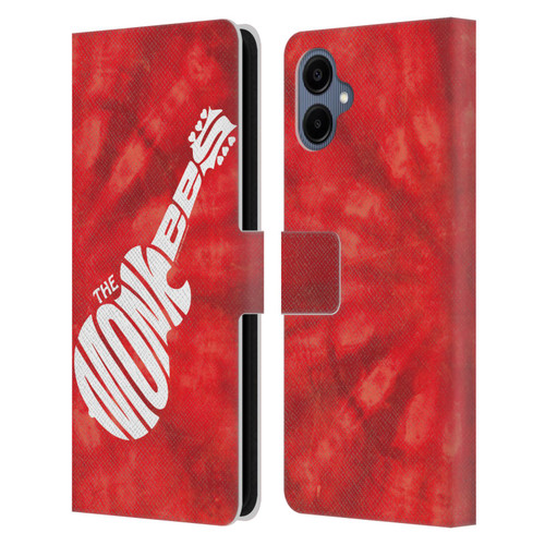 The Monkees Graphics Logo In Red Leather Book Wallet Case Cover For Samsung Galaxy A06 4G / 5G