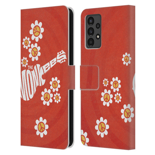 The Monkees Graphics Pattern In Red Leather Book Wallet Case Cover For Samsung Galaxy A13 (2022)