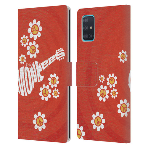 The Monkees Graphics Pattern In Red Leather Book Wallet Case Cover For Samsung Galaxy A51 (2019)