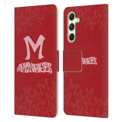 The Monkees Graphics Logotype Leather Book Wallet Case Cover For Samsung Galaxy A54 5G