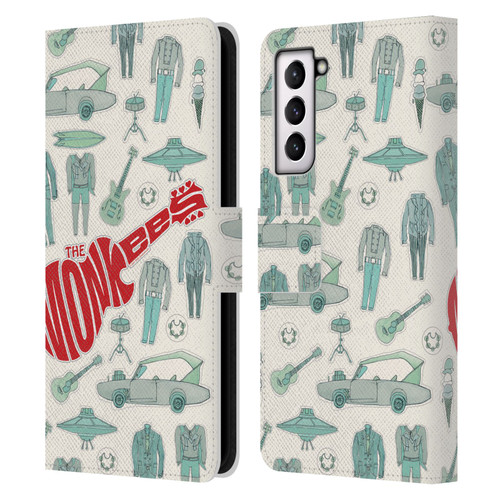 The Monkees Graphics Pattern Leather Book Wallet Case Cover For Samsung Galaxy S21 5G