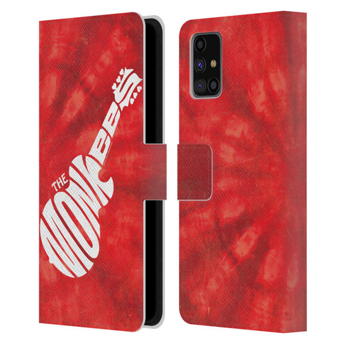 The Monkees Graphics Logo In Red Leather Book Wallet Case Cover For Samsung Galaxy M31s (2020)
