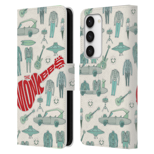 The Monkees Graphics Pattern Leather Book Wallet Case Cover For Samsung Galaxy S23 5G