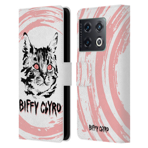 Biffy Clyro Graphics Cat Leather Book Wallet Case Cover For OnePlus 10 Pro