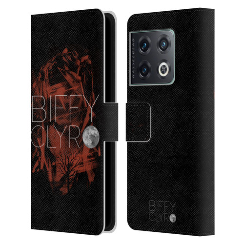 Biffy Clyro Graphics Red Leather Book Wallet Case Cover For OnePlus 10 Pro