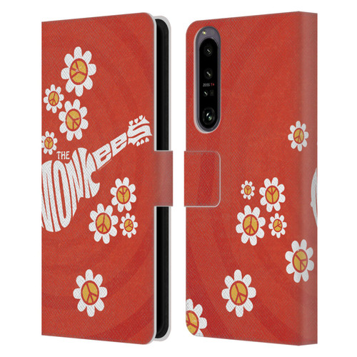 The Monkees Graphics Pattern In Red Leather Book Wallet Case Cover For Sony Xperia 1 IV