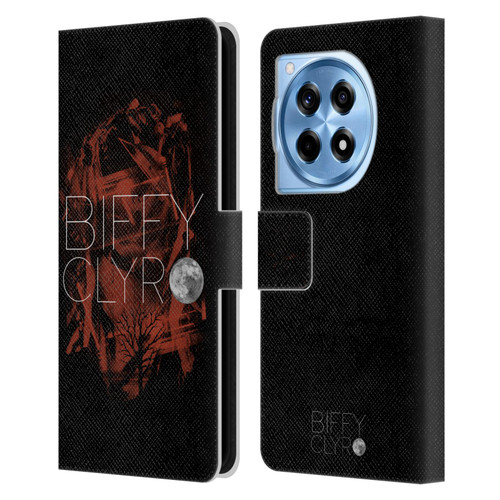 Biffy Clyro Graphics Red Leather Book Wallet Case Cover For OnePlus 12R