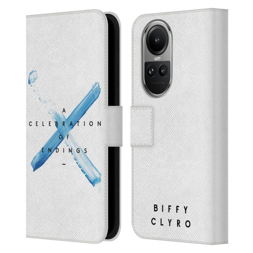 Biffy Clyro Graphics A Celebration Of Endings Leather Book Wallet Case Cover For OPPO Reno10 5G / Reno10 Pro 5G