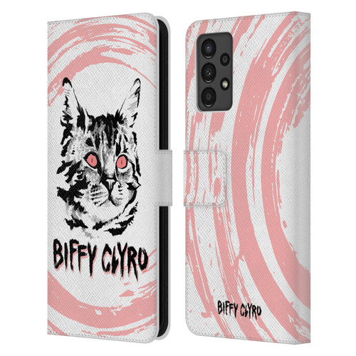 Biffy Clyro Graphics Cat Leather Book Wallet Case Cover For Samsung Galaxy A13 (2022)