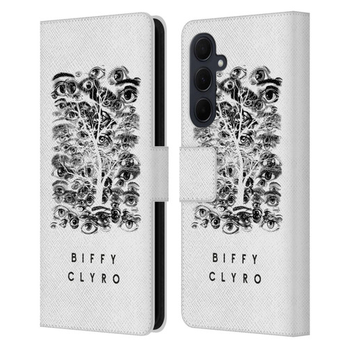 Biffy Clyro Graphics Eyes Leather Book Wallet Case Cover For Samsung Galaxy A35 5G